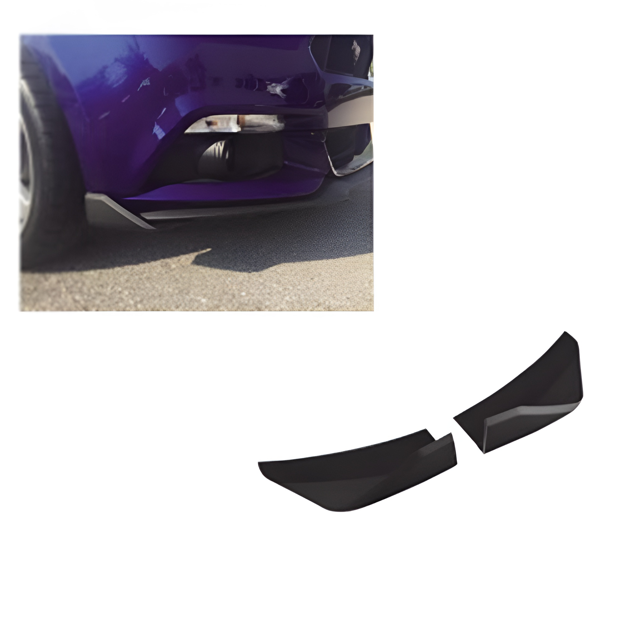 ბამპერის MUSTANG 2015-2017 სპოილერი წინა (კომპლექტი)