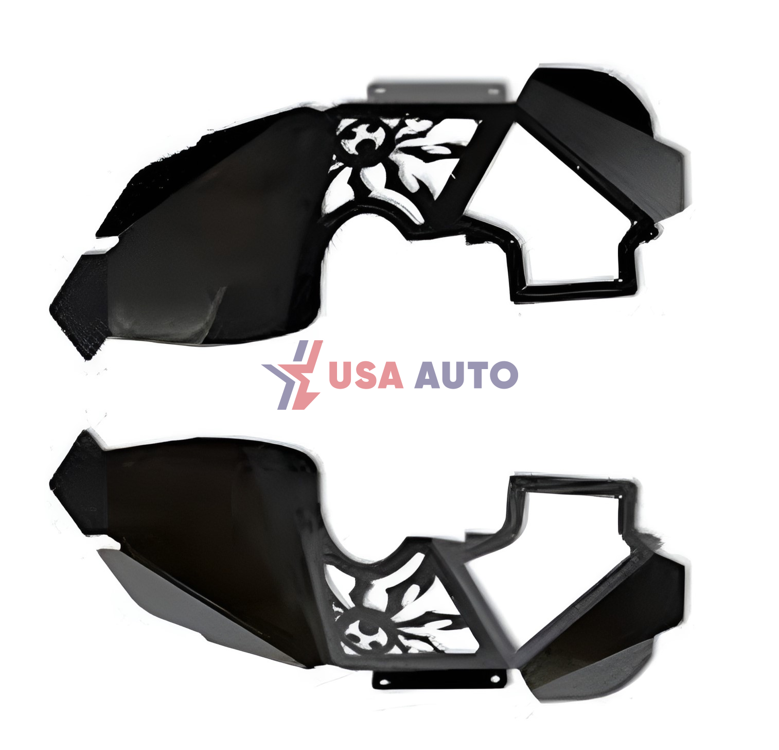 ფრთის შიდა დამცავი WRANGLER 2007-2017 რკინა წინა, შავი (SPYDER LOGO)