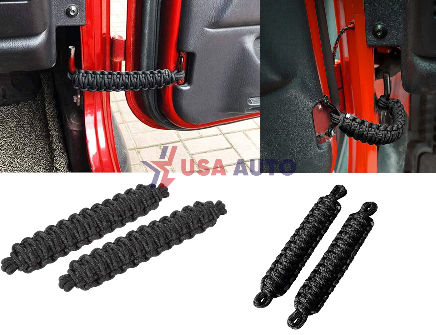 კარის WRANGLER 1994-2017 გახსნის შემზღუდველი თოკი (კომპლექტი)