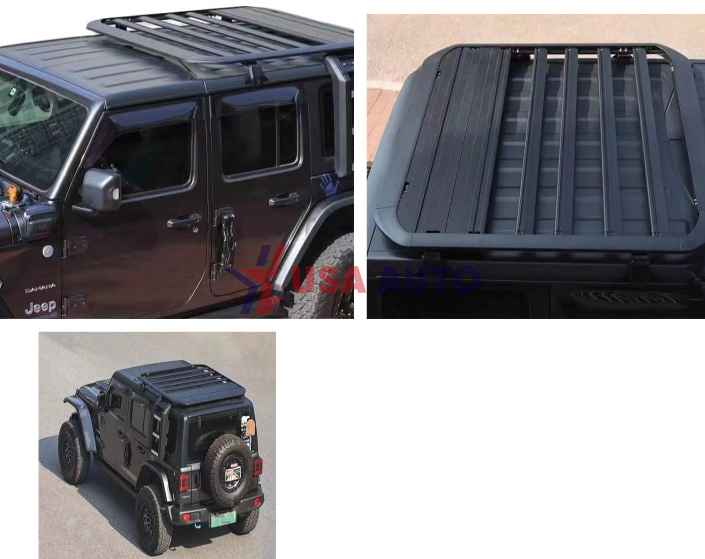 საბარგული WRANGLER 2018-2022 სახურავის ალუმინი (კიბის გარეშე)