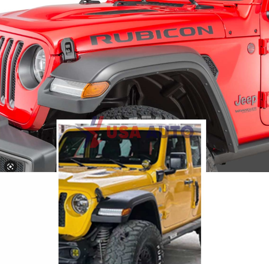 ფრთა WRANGLER GLADIATOR 2018-2022 პლასმასი სანათებით (წინა-უკანა) კომპლექტი)