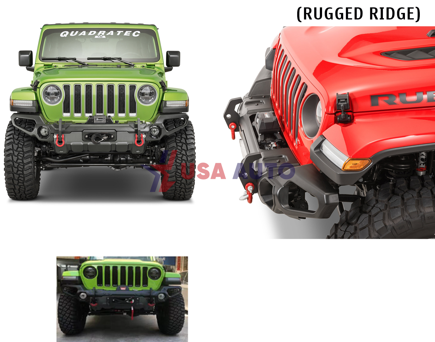 ბამპერი WRANGLER GLADIATOR 2018-2022 სენსორით წინა რკინა (RUGGED RIDGE)