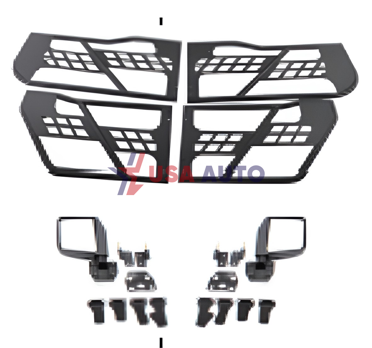 კარი WRANGLER 2018-2022 მილისებური უკანა ხედვის სარკით (4 კარიანი) კომპლექტი