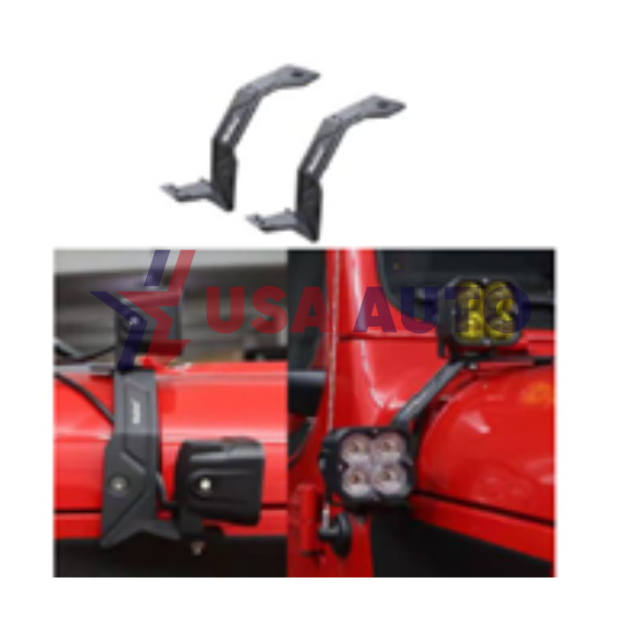 სამაგრი WRANGLER 2018-2022 საქარე მინის სანათის (ალუმინი) (კომპლექტი-2ც)