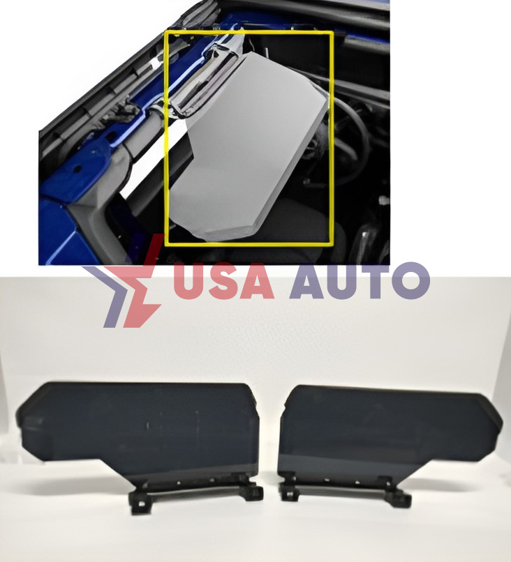 ბადე WRANGLER 2018-2022 სალონის გვერდითი ჩრდილის (კომპლექტი-2ც) (ABS)