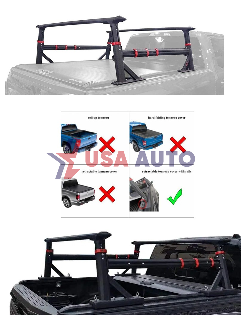 საბარგულის GLADIATOR 2018-2022 დასადგამი სათავსო  უკანა, ალუმინის (CARGO RACK)