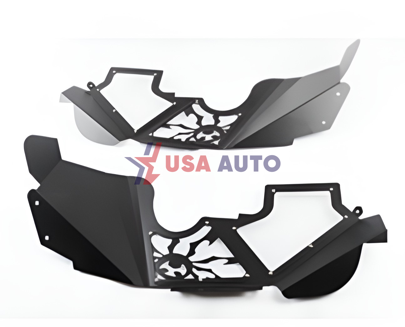 ფრთის შიდა დამცავი WRANGLER 2007-2017 წინა ალუმინის (Spyder logo)