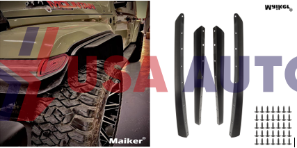 კანტი WRANGLER 2018-2022 ფრთის (არაორიგინალი მაღალი  ფრთისთვის) (კომპლექტი-4ც)