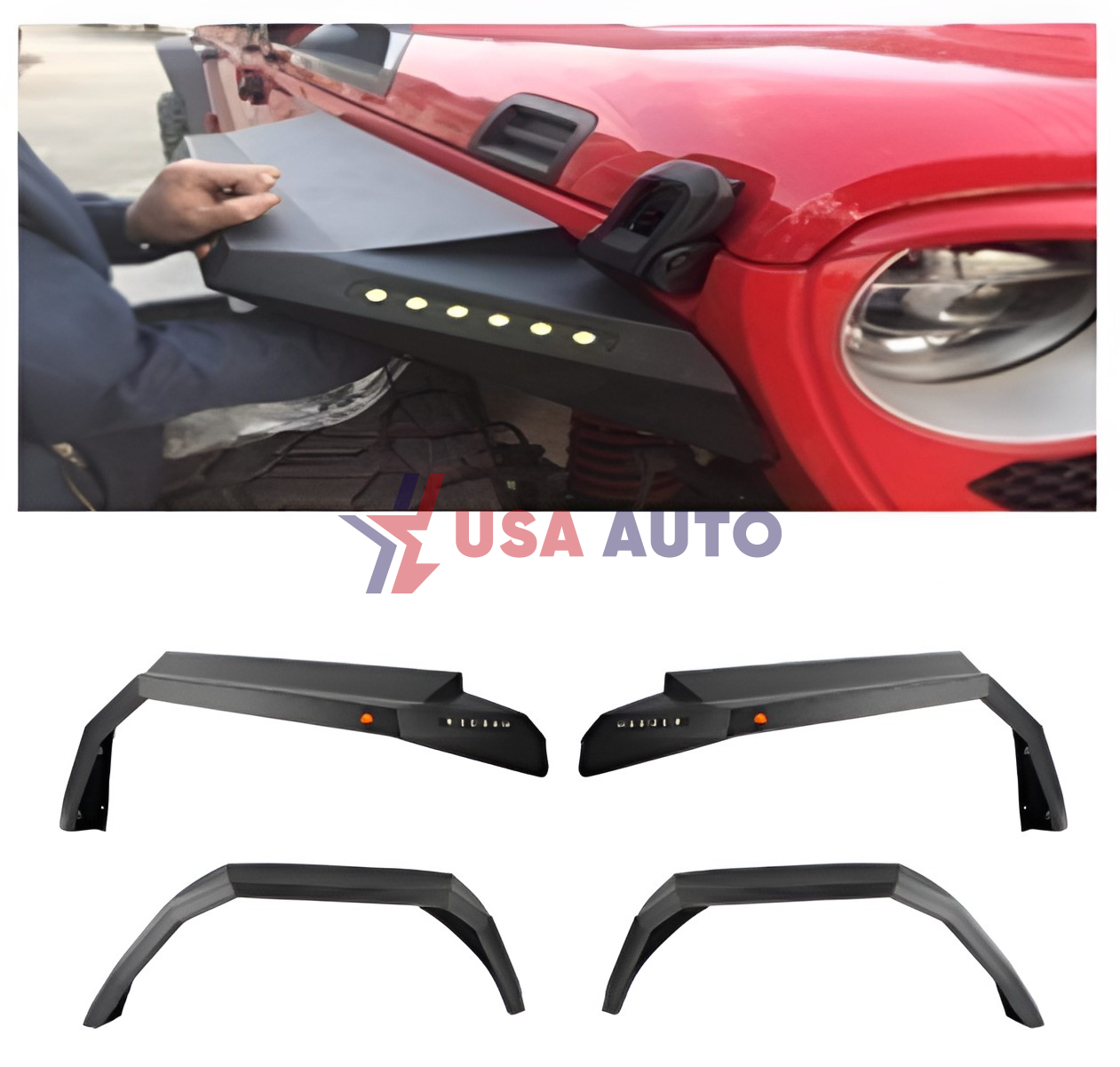 ფრთა WRANGLER 2018-2022 სანათით (კომპლექტი-4ც)