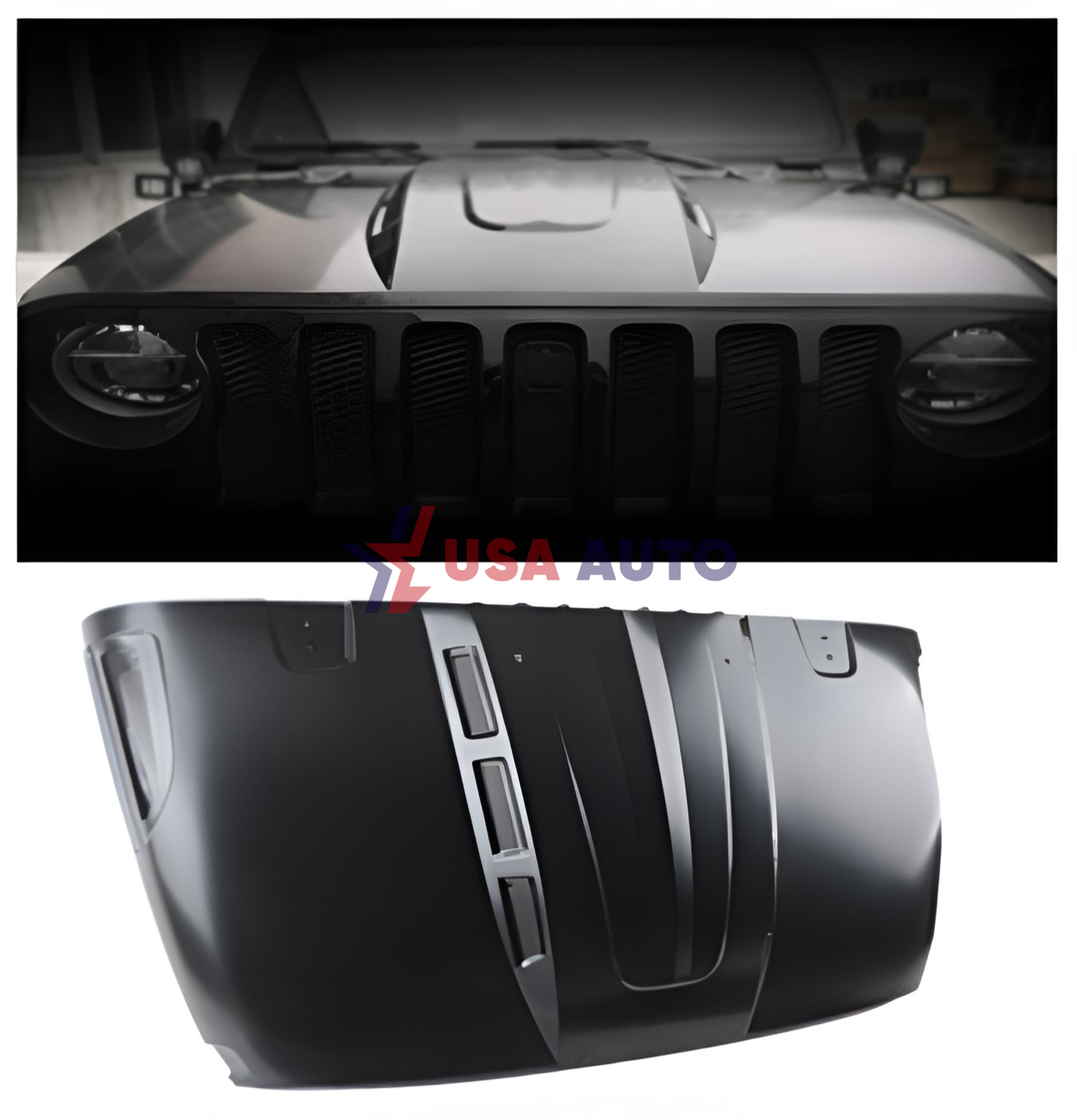 კაპოტი WRANGLER 2018-2022 JL/JT (Avengers) რკინა