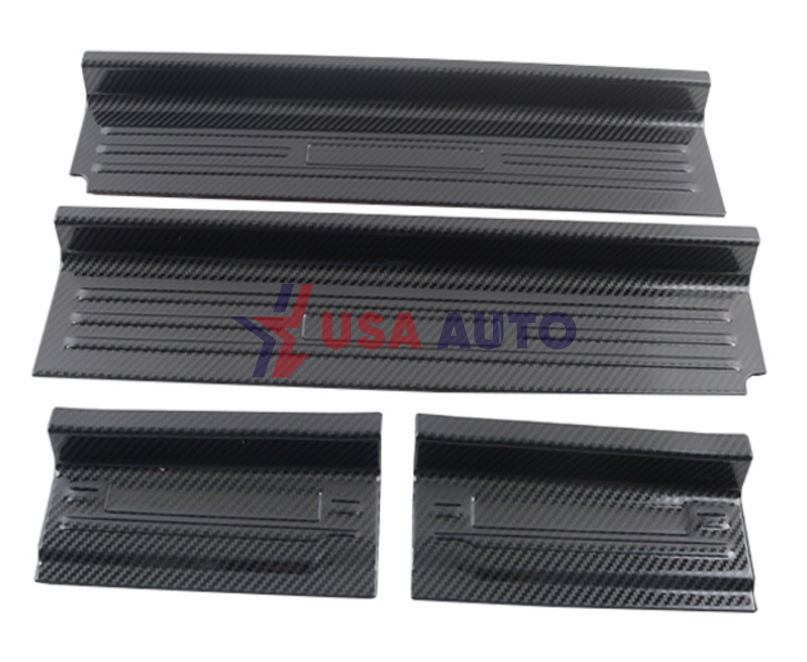 კანტი WRANGLER 2018-2022 JL კარნიზის გასაფორმებელი შიდა, რკინა, კარბონი (კომპლექტი-4ც) 