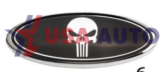 ემბლემა FORD (ჩონჩხის თავი) 175x70mm (ABS პლასტმასი) უკანა გულის გარეშე