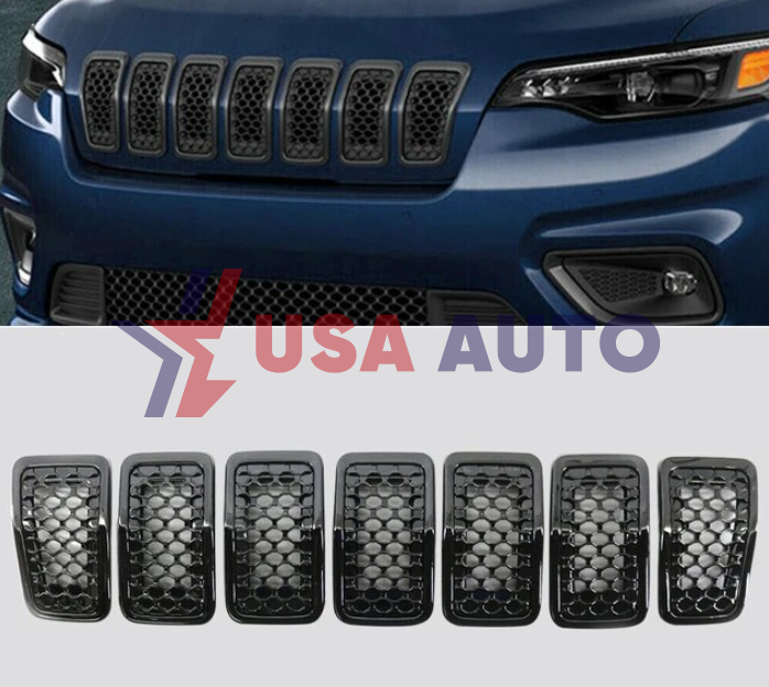 ცხაური CHEROKEE 2019-2023 რგოლები ზედა შავი (კომპლექტი)