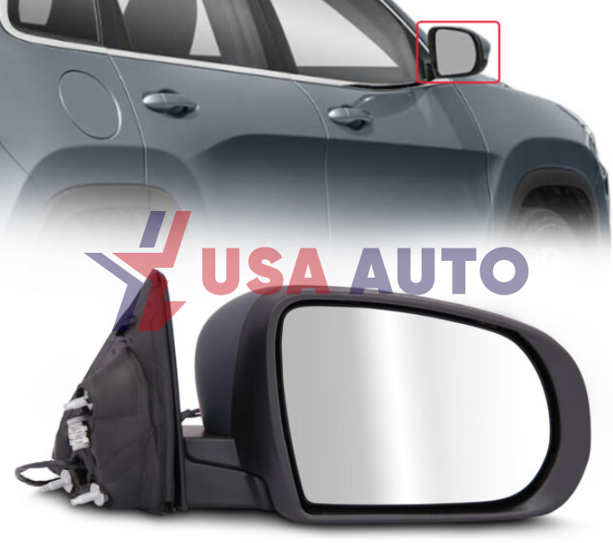 სარკე COMPASS 2017-2023 მარჯვენა (გათბობით) გასწრების სენსორის გარეშე