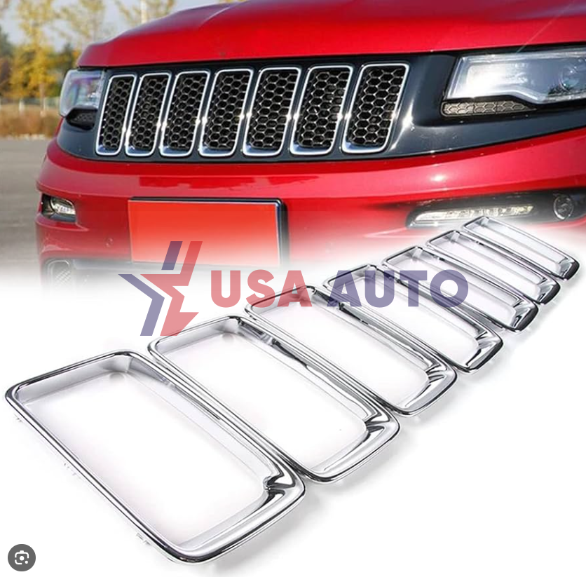 ცხაური G.CHEROKEE 2014-2016 რგოლების კომპლექტი ზედა (ქრომირებული)