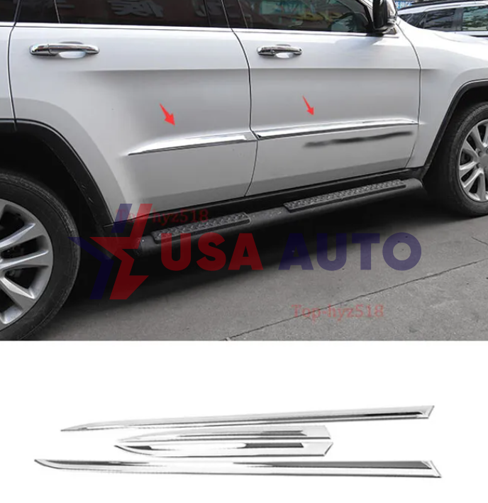 კანტი G.CHEROKEE 2014-2016 კარის გასაფორმებელი (ქრომირებული) კომპლექტი