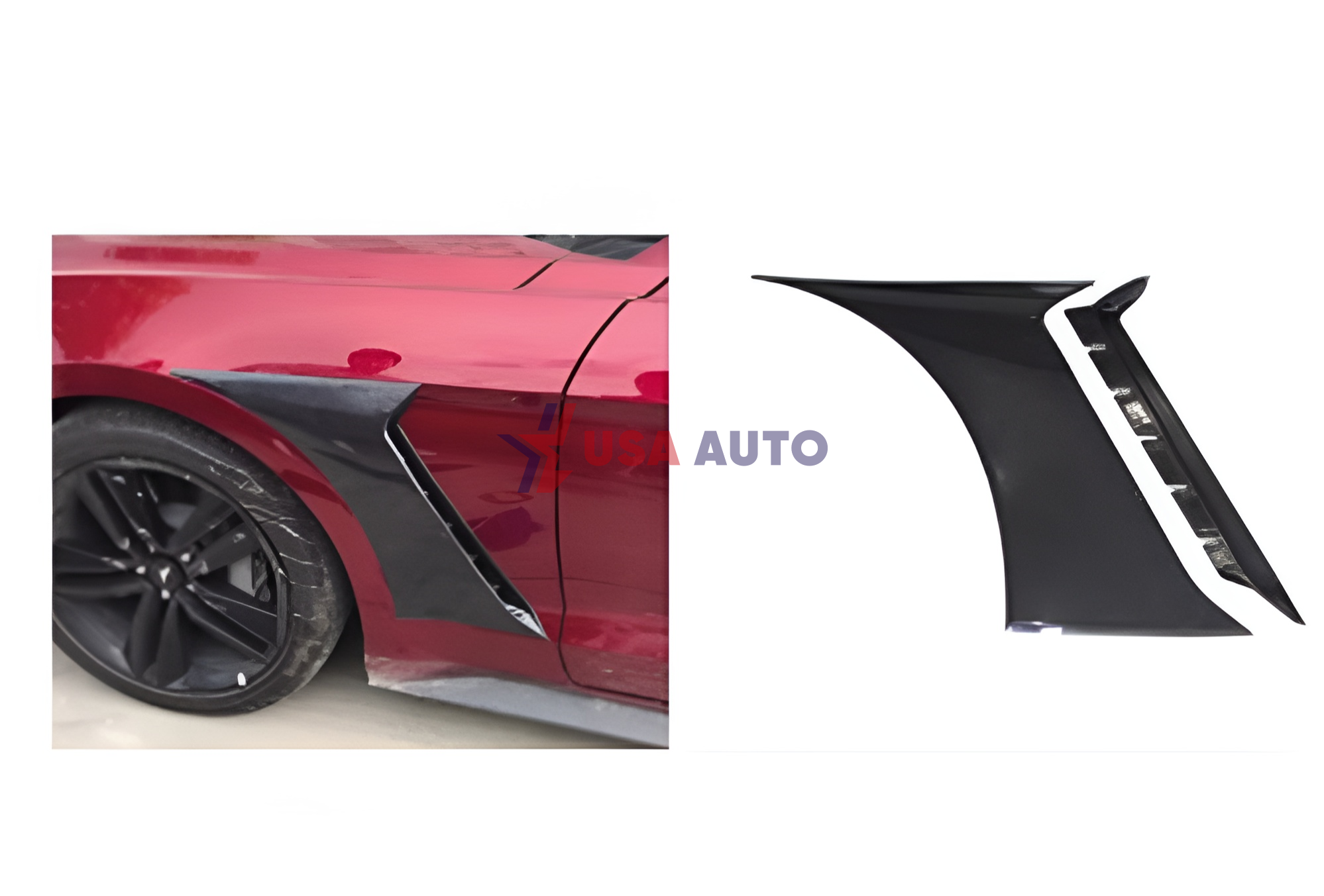 ფრთის MUSTANG 2015-2022 GT350 გასაფორმებელი წინა (კომპლექტი)