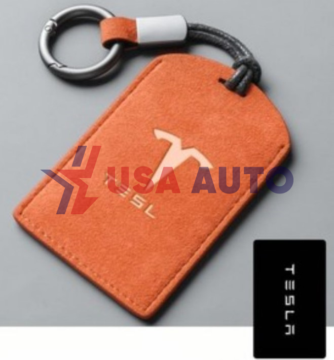 საკიდი გასაღების TESLA სტაფილოსფერი, ტყავი (ბრელოკი)