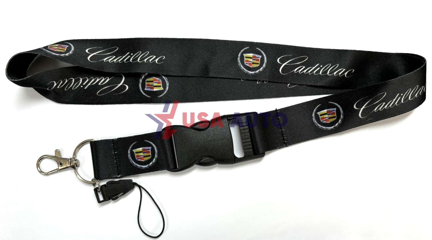 საკიდი გასაღების CADILLAC შავი, პოლიესტერი (ბრელოკი)
