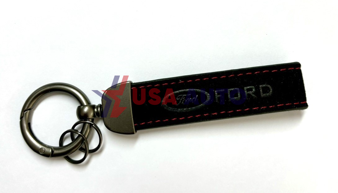 საკიდი გასაღების FORD შავი, ტყავი (ბრელოკი)