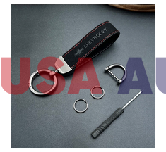 საკიდი გასაღების CHEVROLET შავი, ტყავი (ბრელოკი)