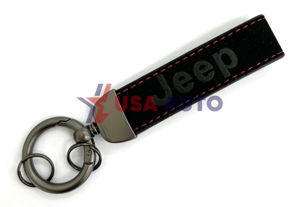 საკიდი გასაღების JEEP შავი, ტყავი (ბრელოკი)