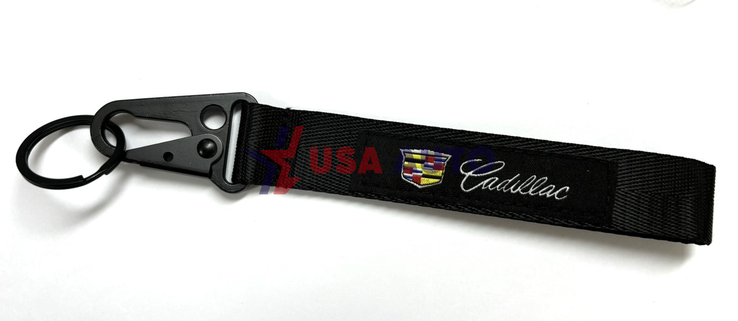 საკიდი გასაღების CADILLAC შავი, პოლიესტერი (ბრელოკი)