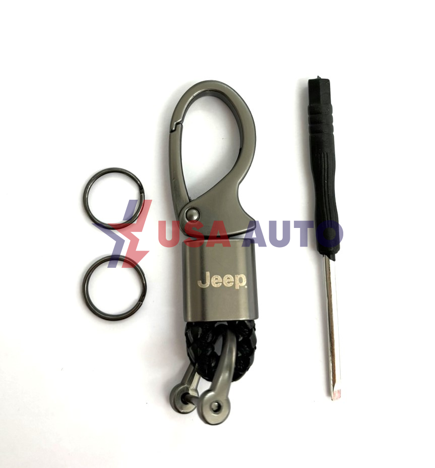 საკიდი გასაღების JEEP შავი, რკინა, სახრახნისით (ბრელოკი)
