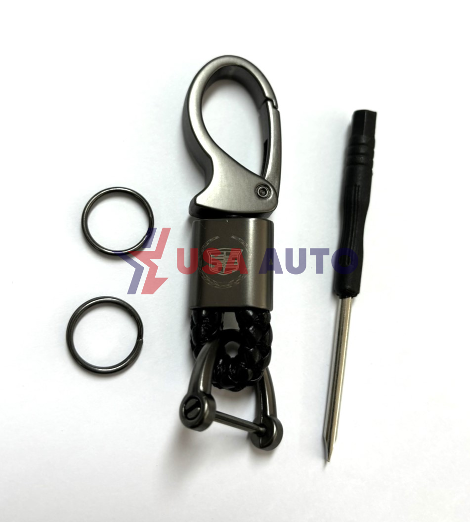 საკიდი გასაღების CADILLAC შავი, რკინა, სახრახნისით (ბრელოკი)