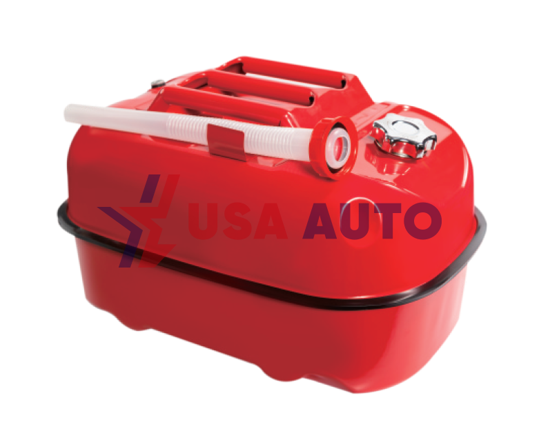 საწვავის და წყლის ავზი 20L ძაბრით  (ჰორიზონტალური) წითელი, რკინა