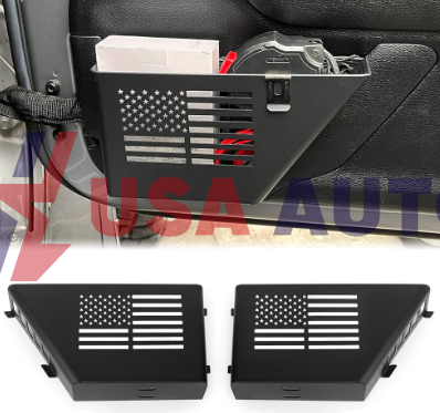 სათავსო WRANGLER 2018-2022 JL/JT/4EX კარის უკანა, ამერიკის დროშის ვიზუალით (კომპლექტი2ც)