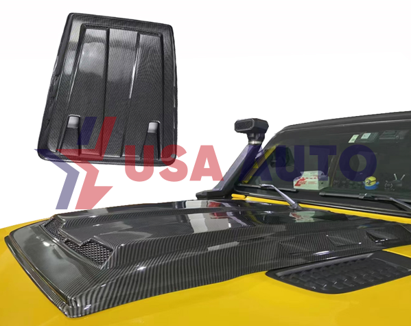 ხუფი WRANGLER 2018-2022 JL კაპოტის დეკორატიული გასაფორმებელი (კარბონი)