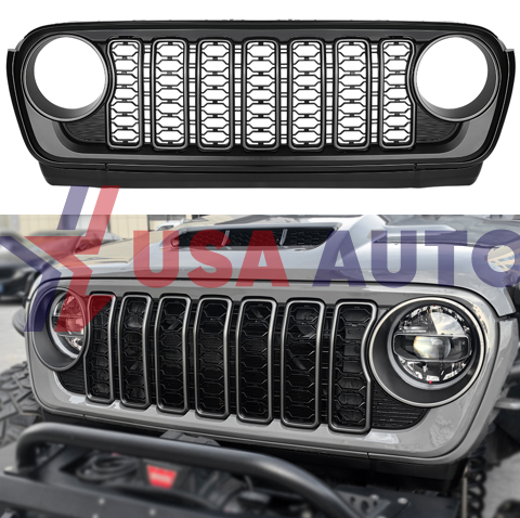 ცხაური WRANGLER 2018-2022 JL კამერის ადგილის გარეშე (კომპლექტი)