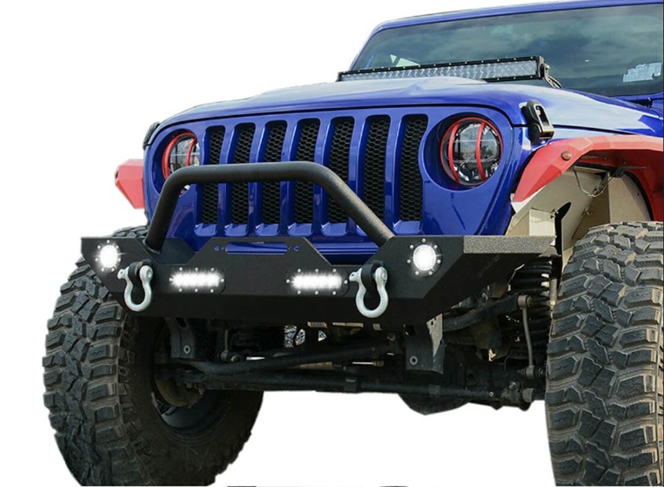 ბამპერი WRANGLER 2007-2017 წინა ლედ განათებით (F101)