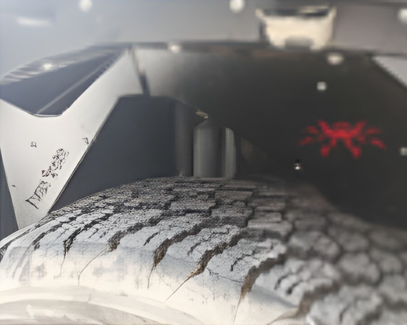 ფრთის შიდა დამცავი WRANGLER 2007-2017 ალუმინის წინა, განათების გარეშე  (POISON SPYDER)