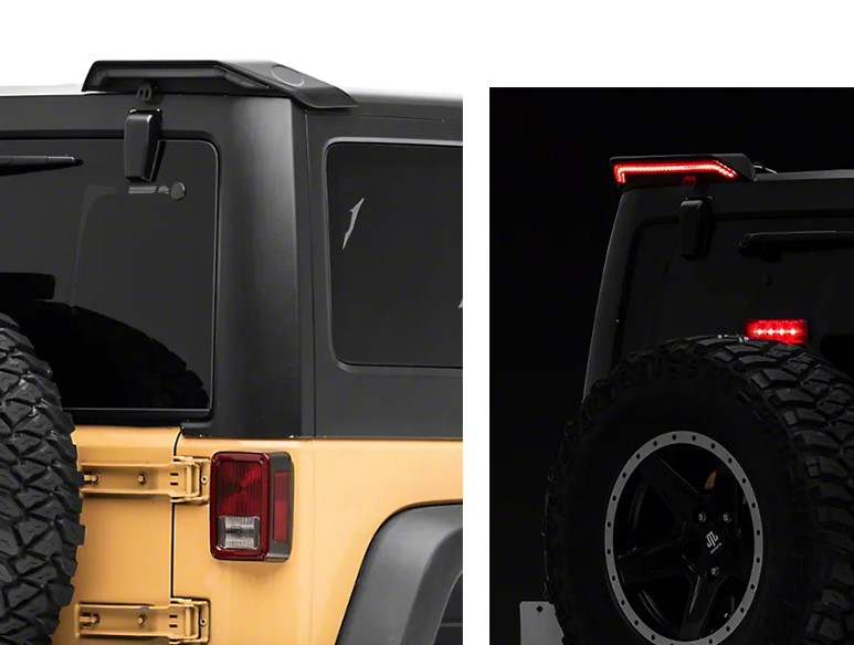 სპოილერი WRANGLER 2007-2017 უკანა, ლედ განათებით