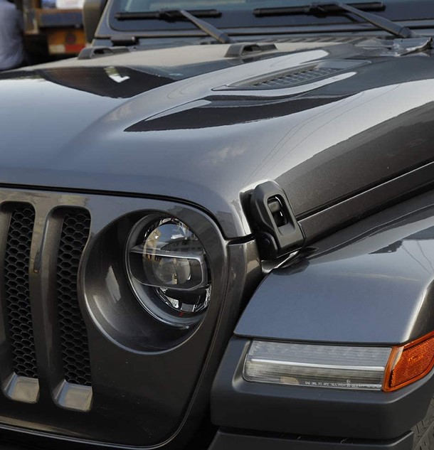 კაპოტის WRANGLER 2007-2017 საკეტი შავი (კომპლექტი) გასაღებით (RETRO DESIGNE) 