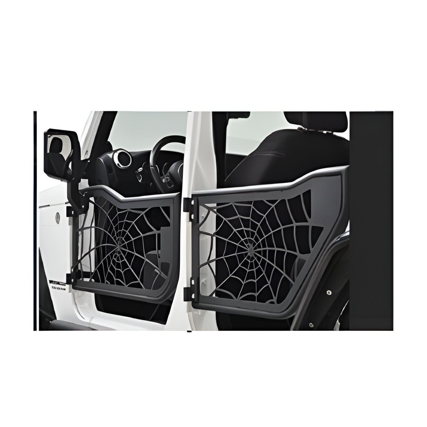 კარი WRANGLER 2007-2017 (4 კარიანი) ობობის ქსელის ვიზუალით (კომპლექტი-4ც) (HALF DOOR)