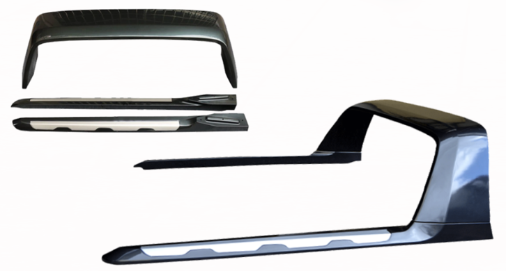 საბარგულის RANGER 2015-2022 (ROLL BAR) დუგა პიკაპის ლედ განათებით