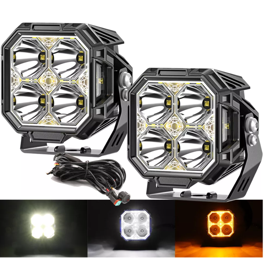 ლედ სანათი 3" -7.62cm - 35W სტანდარტული ნათებით (DRIVING BEAM) კომპლექტი 2ც