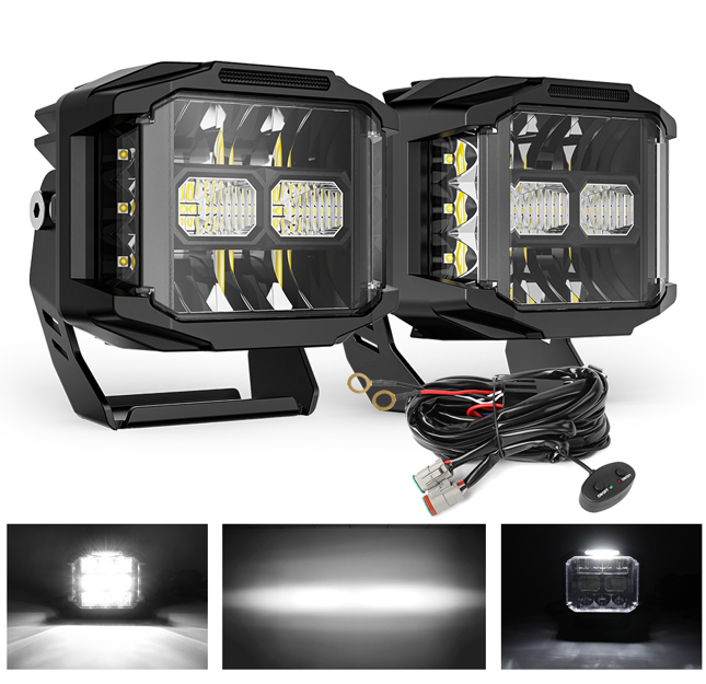 ლედ სანათი 5" - 12.7cm - 40W სტანდარტული ნათებით (DRIVING BEAM) კომპლექტი 2ც