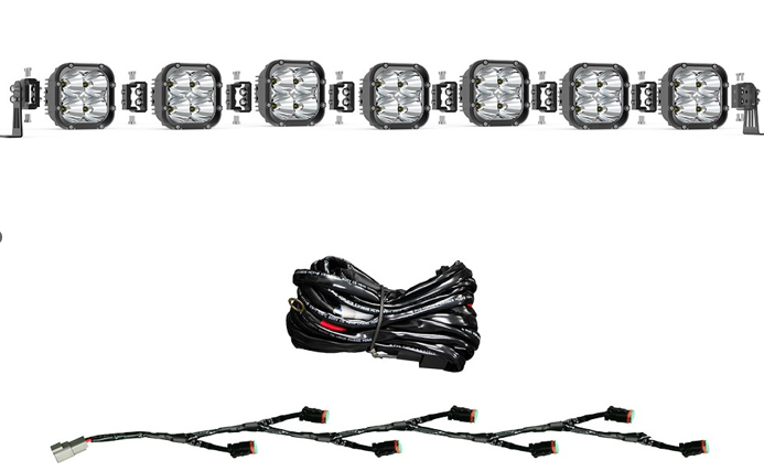 ლედ სანათი 4.6" - 11.68cm - 46W სწორხაზოვანი ნათებით (SPOT BEAM) კომპლექტი 8ც