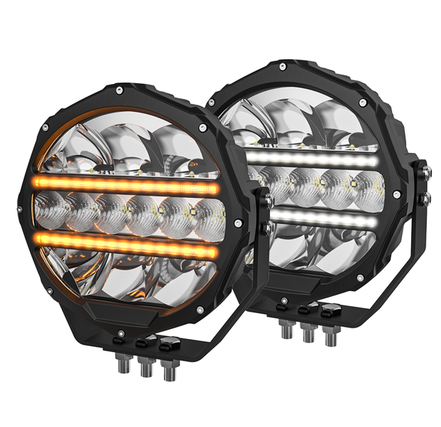 ლედ სანათი 9" - 22.86cm - 140W კომბინირებულ/სწორხაზოვანი ნათებით (COMBO/SPOT BEAM) კომპლექტი 2ც