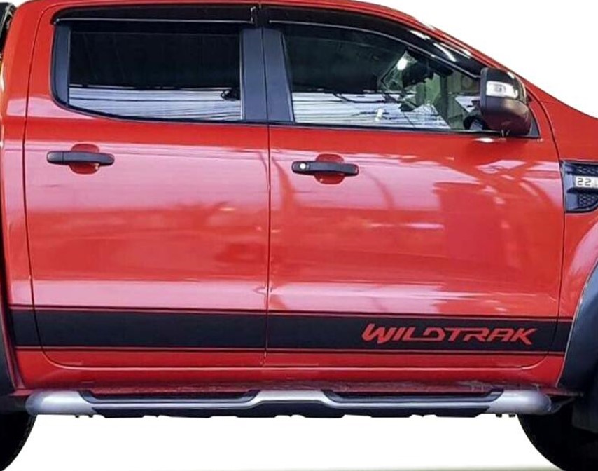 სტიკერი RANGER 2012-2020 კარის ქვედა ზოლზე (კომპლექტი-2ც) შავი პრიალა