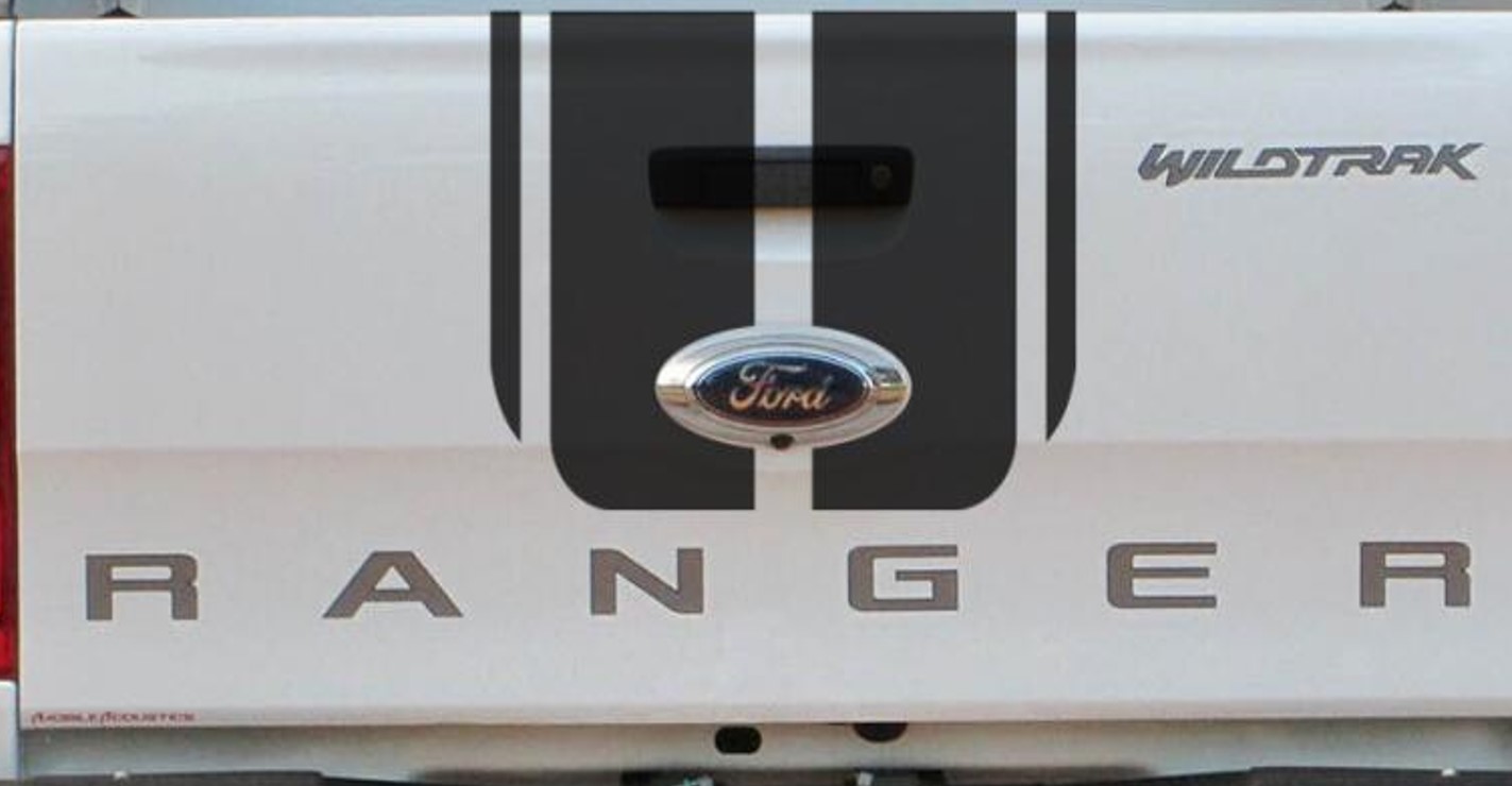 სტიკერი RANGER 2012-2020 საბარგულის კარზე, შავი პრიალა