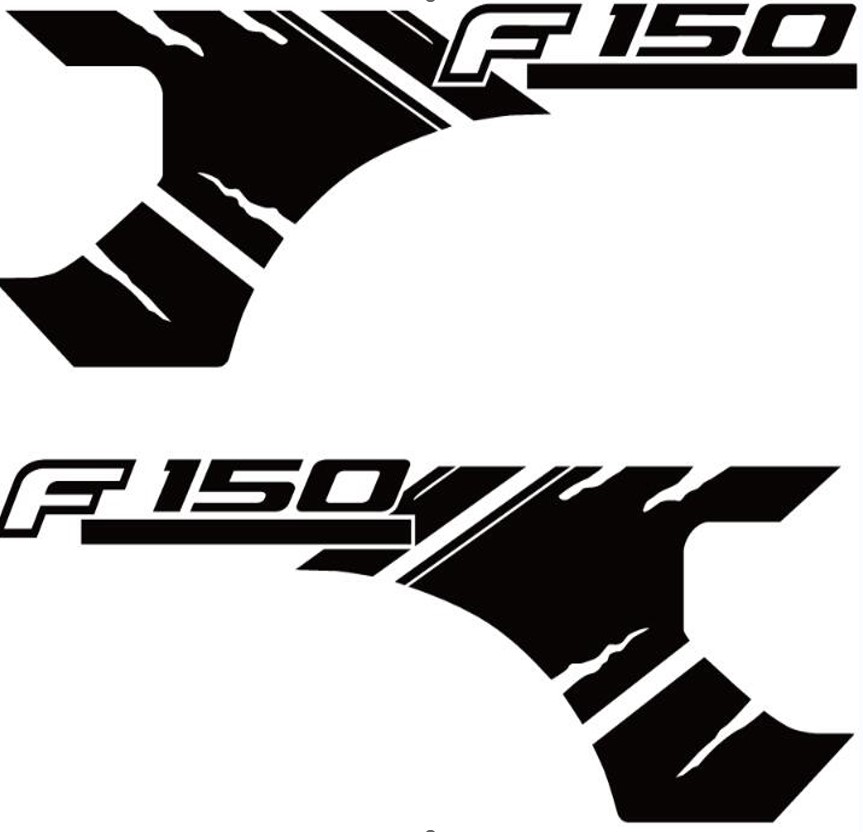 სტიკერი F150 2009-2014 ფრთის (კომპლექტი-2ც) შავი პრიალა