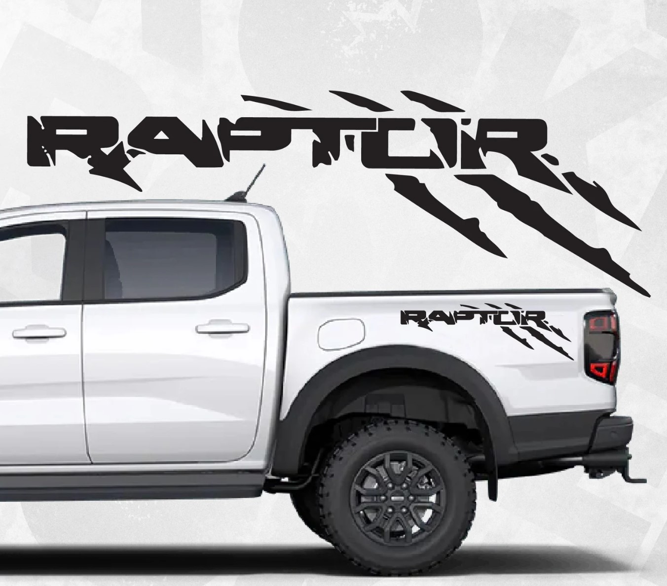 სტიკერი F150 2009-2014 საბარგულის ფრთის (კომპლექტი-2ც) შავი მატე