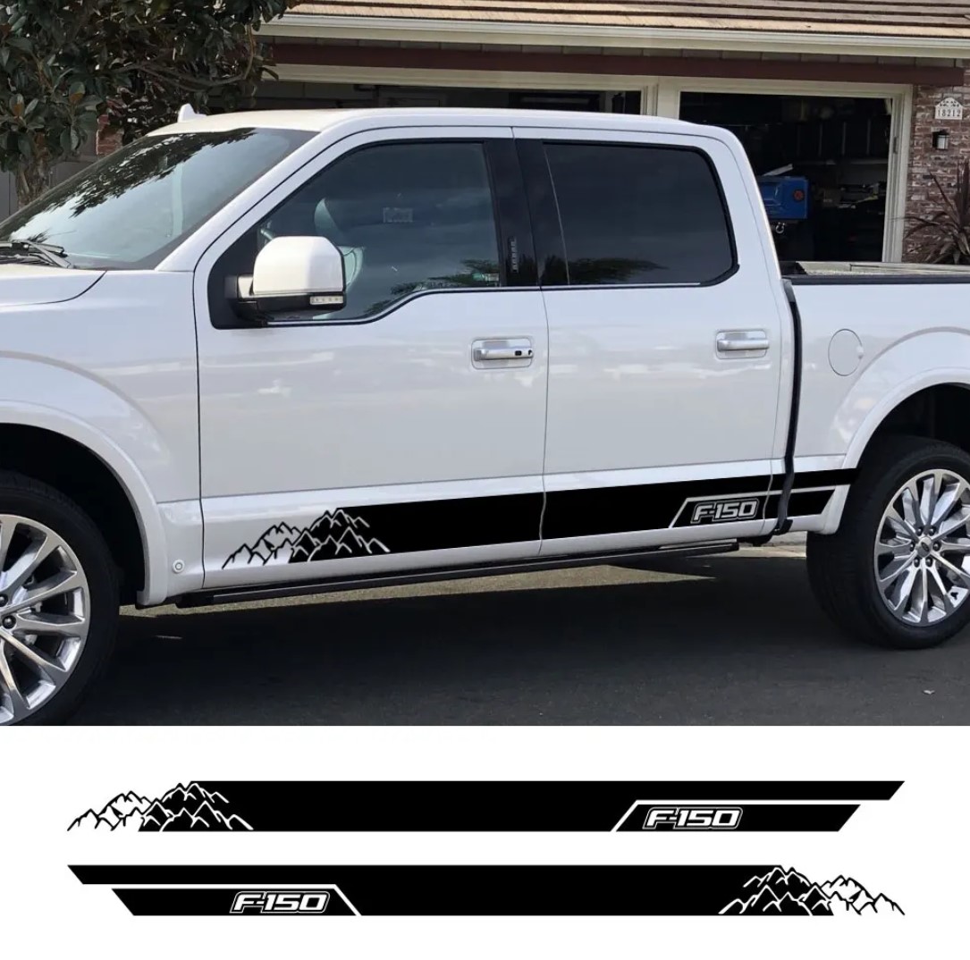 სტიკერი F150 2009-2014 კარის ქვედა ზოლზე (კომპლექტი-2ც) შავი პრიალა